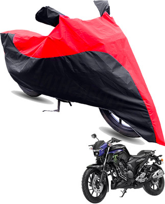 FurniGully Two Wheeler Cover for Yamaha(FZ-25, Red, Black)