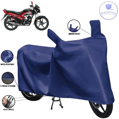 MADAFIYA Waterproof Two Wheeler Cover for Honda(Dream Yuga, Blue)