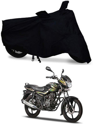 DeepShakshi AUTOMOTIVE Waterproof Two Wheeler Cover for Bajaj(Discover 100 DTS-i, Black)