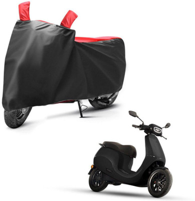 sowelar Waterproof Two Wheeler Cover for Ola(SS, Black, Red)