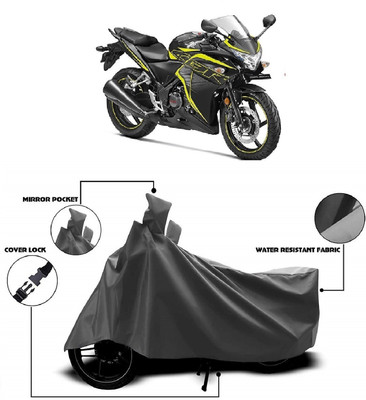 MMSSTAR Waterproof Two Wheeler Cover for Honda(CBR 250R, Grey)