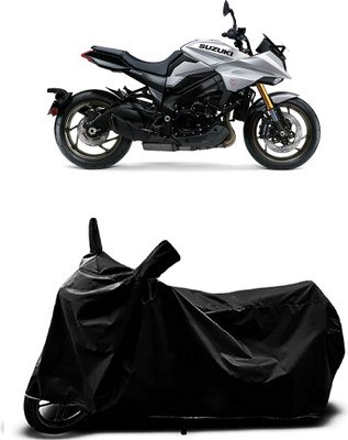 OliverX Waterproof Two Wheeler Cover for Suzuki(Katana, Black)