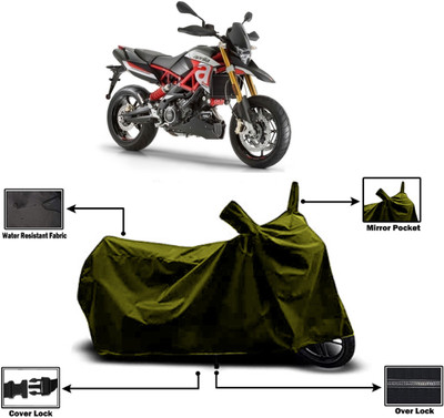 Amexride Two Wheeler Cover for Aprilia(Dorsoduro 900, Green)