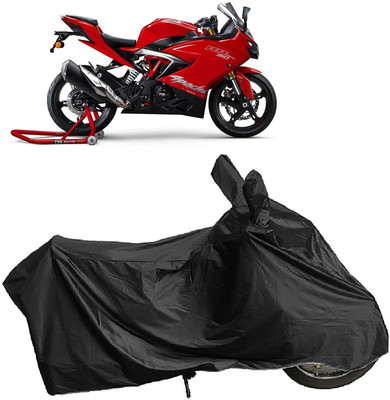 DIGGU Two Wheeler Cover for TVS(Apache RTR 310 BS6, Black)