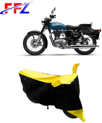 FFZ Waterproof Two Wheeler Cover for Royal Enfield(Standard 350, Black, Yellow)