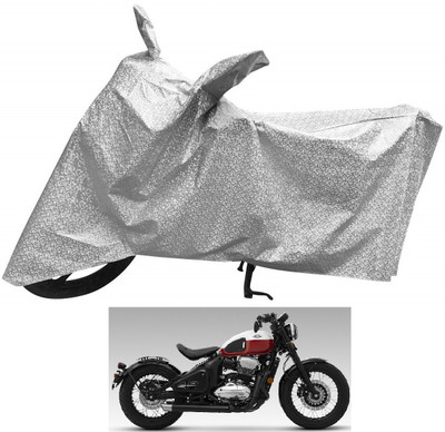 MOCKHE Waterproof Two Wheeler Cover for JAWA(42, Silver)