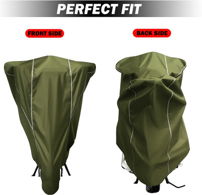 pocket bazar Waterproof Two Wheeler Cover for Suzuki(Gixxer, Green, White)
