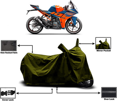 Amexride Two Wheeler Cover for KTM(RC 390 BS6, Green)