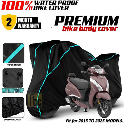 FBC Waterproof Two Wheeler Cover for TVS(Jupiter 125, Black)
