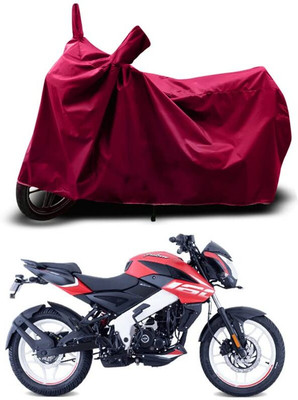 KEDIT Two Wheeler Cover for Bajaj(Pulsar NS200 BS6, Maroon)
