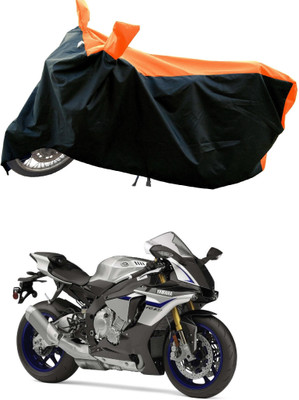 DeepShakshi AUTOMOTIVE Waterproof Two Wheeler Cover for Yamaha(YZF R1 M, Orange)