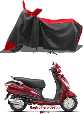 Mdstar Waterproof Two Wheeler Cover for Hero(Scooty, Red, Black)