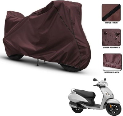 Love Me Two Wheeler Cover for TVS(Jupiter, Maroon, Black)