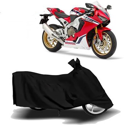 MMSSTAR Waterproof Two Wheeler Cover for Honda(CBR1000RR Fireblade, Black)