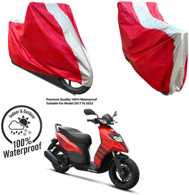AUTOCAD Waterproof Two Wheeler Cover for Hero(Super Splendor, Silver, Red)