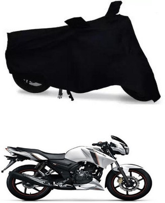 AutoGalaxy Waterproof Two Wheeler Cover for TVS(Apache 150, Black)