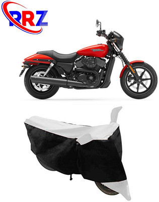 RRZ Waterproof Two Wheeler Cover for Harley Davidson(Street 750, Black, White)
