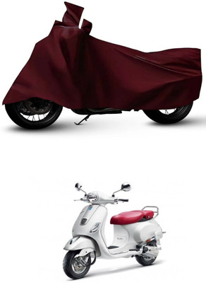 ZEDTEEK Waterproof Two Wheeler Cover for Piaggio(Elegante, Maroon)