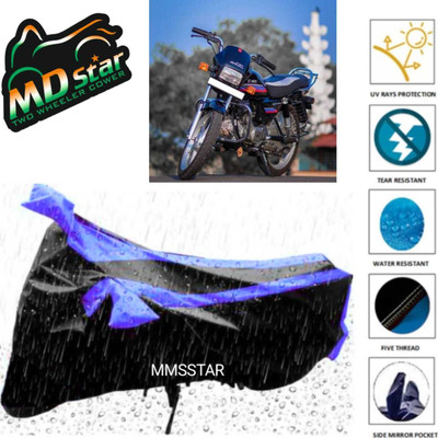 Mdstar Waterproof Two Wheeler Cover for Suzuki(Avenger Cruise 220 BS6, Blue)