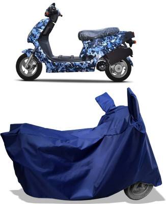 Amexride Two Wheeler Cover for Hero Electric(Electric AXLHE-20 BS6, Blue)