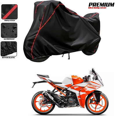SThanaveX Waterproof Two Wheeler Cover for KTM(RC 125 BS6, Black)