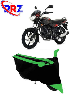 RRZ Waterproof Two Wheeler Cover for Bajaj(Discover 125 DTS-i, Black, Green)