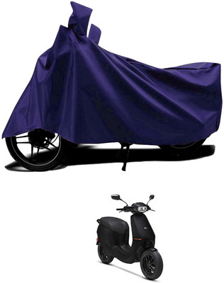 KEDIT Two Wheeler Cover for Ola(Scooty, Blue)