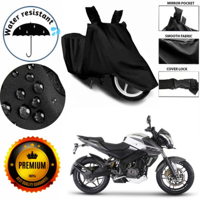 AIKOZIYA Waterproof Two Wheeler Cover for Bajaj(Pulsar 200 NS DTS-i, Black)