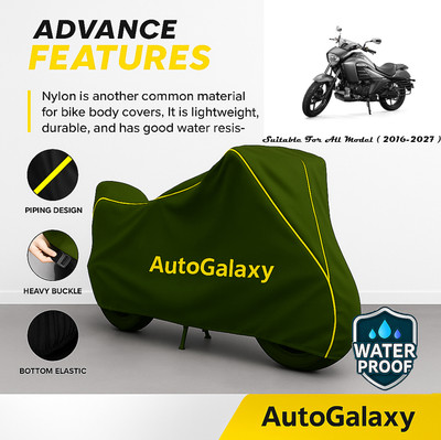 AutoGalaxy Waterproof Two Wheeler Cover for Suzuki(intruder 150, Green)