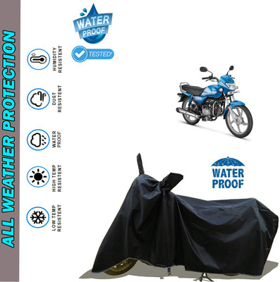 AutoGalaxy Waterproof Two Wheeler Cover for Hero(HF Deluxe, Black)