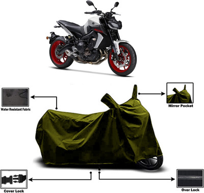Amexride Two Wheeler Cover for Yamaha(MT 09, Green)