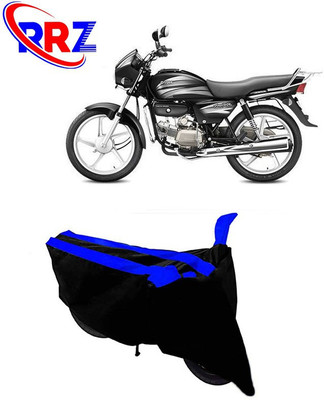 RRZ Waterproof Two Wheeler Cover for Hero(Splendor Pro, Black, Blue)
