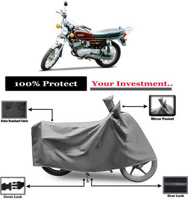 Amexride Two Wheeler Cover for Yamaha(RX 100, Grey)
