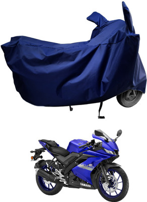 Amexride Two Wheeler Cover for Yamaha(R15 V3, Blue)