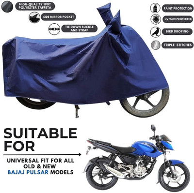 MADAFIYA Two Wheeler Cover for Bajaj(Pulsar 135 BS6, Blue)