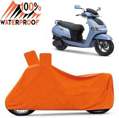 Autoinnovation Waterproof Two Wheeler Cover for TVS(iQube Electric, Orange)