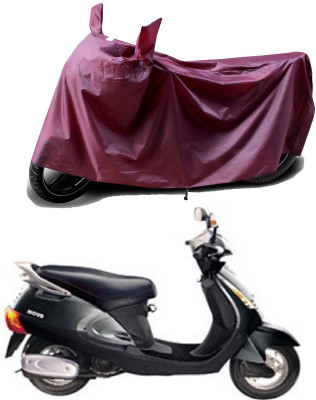 THE REAL ARV Waterproof Two Wheeler Cover for Kinetic(Nova EX, Maroon)