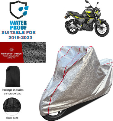 PAGORA Waterproof Two Wheeler Cover for Yamaha(FZ S V3, Silver)