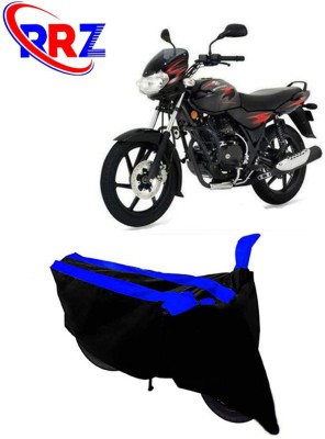 RRZ Waterproof Two Wheeler Cover for Bajaj(Discover 125 DTS-i, Black, Blue)