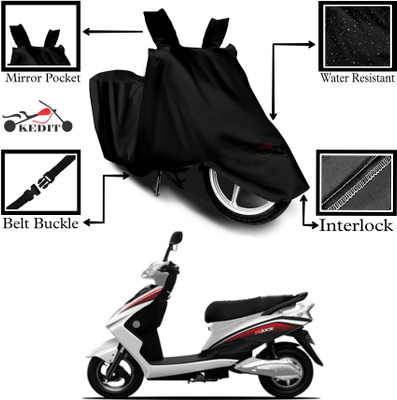 KEDIT Two Wheeler Cover for Universal For Bike(Raise, Black)