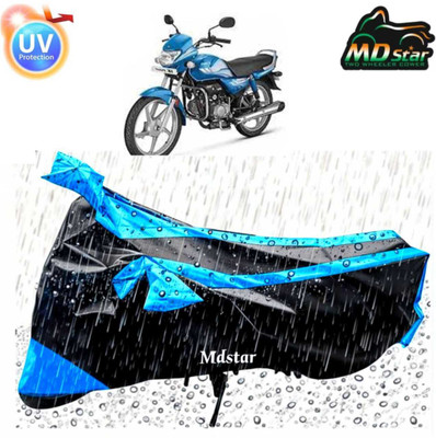 DeepShakshi AUTOMOTIVE Waterproof Two Wheeler Cover for TVS(Apache RTR 160, Blue, Black)