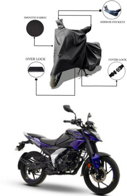 DeepShakshi AUTOMOTIVE Two Wheeler Cover for Bajaj(Pulsar, Black)