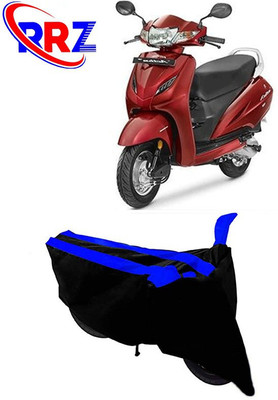 Mdstar Waterproof Two Wheeler Cover for Honda(Activa 4G, Black, Blue)