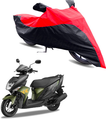 Motodreka Two Wheeler Cover for Yamaha(Ray ZR, Red, Black)