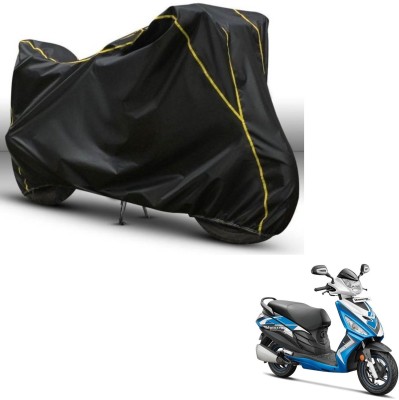 Love Me Two Wheeler Cover for Hero(Maestro Edge, Black, Yellow)