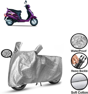 GOSHIV-car and bike accessories Waterproof Two Wheeler Cover for Mahindra(Duro 125, Silver)