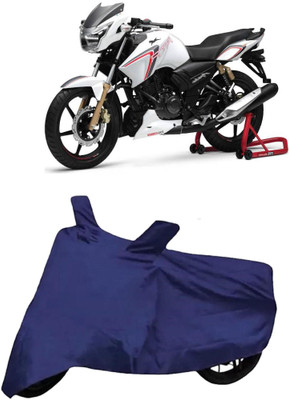 smwzxyu Waterproof Two Wheeler Cover for TVS(Apache RTR 160 4V, Blue)