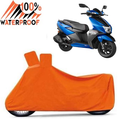 ROYAL AUTO MART Waterproof Two Wheeler Cover for TVS(NTORQ, Orange)