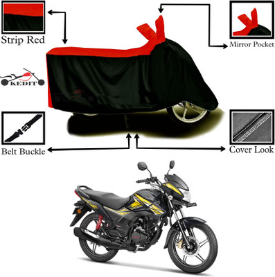 KEDIT Two Wheeler Cover for Honda(SP 125, Red, Black)