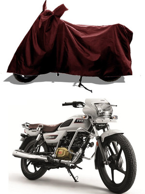 GROFATIK Two Wheeler Cover for TVS(Radeon, Maroon)